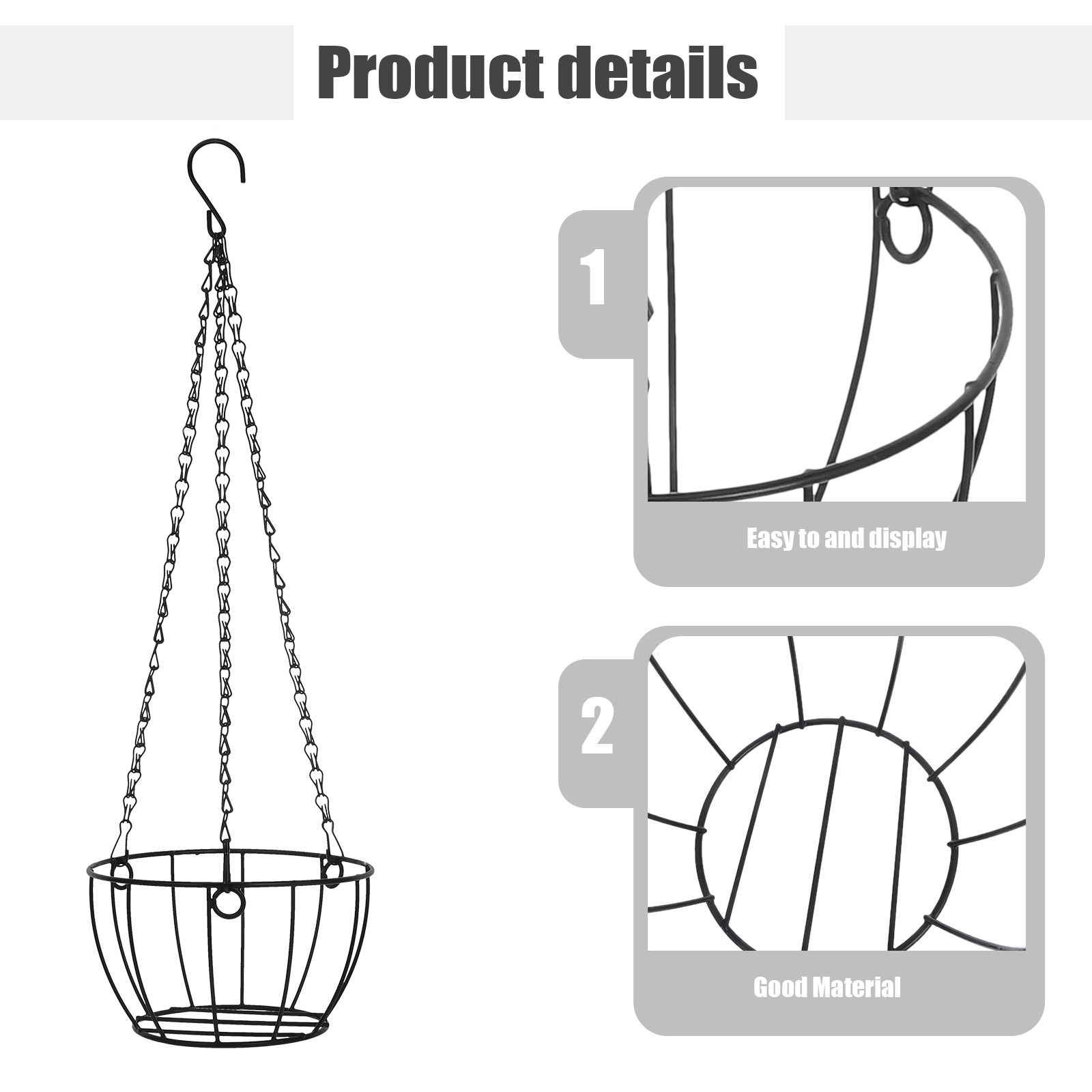 Hängender Pflanzkorb aus Eisen – Spider Plant Hanging Bewertung und Preis